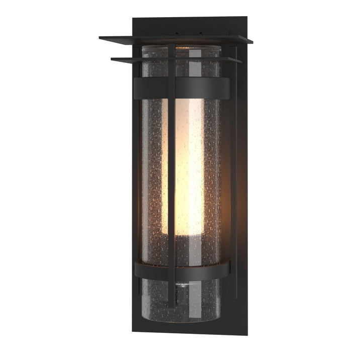 Torch with Top Plate Outdoor Sconce in Coastal Black - 305997-SKT-80-ZS0655 by Hubbardton Forge