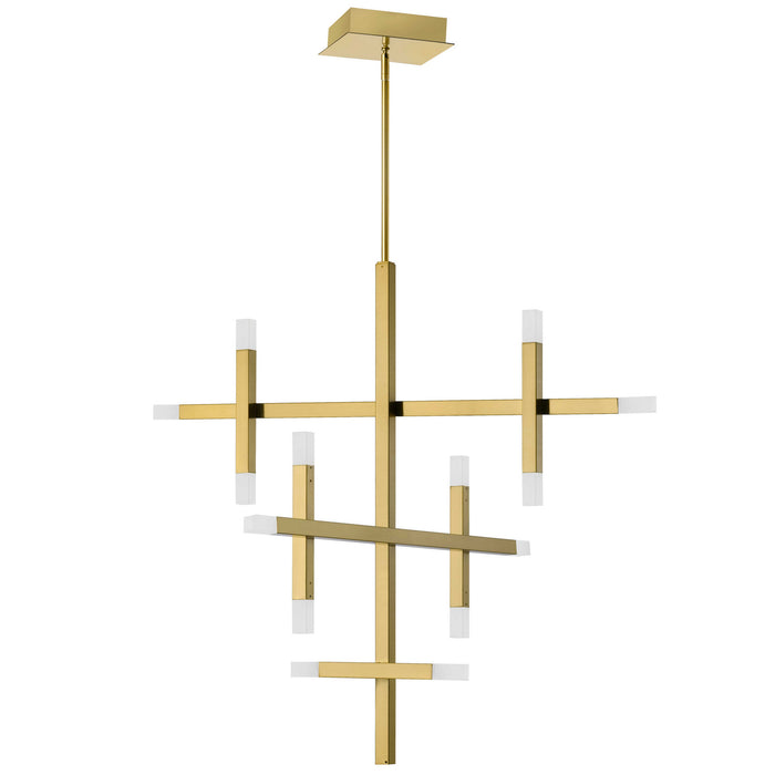 ACS-3656C-AGB-FR- Acasia LED Chandelier in Aged Brass by Dainolite