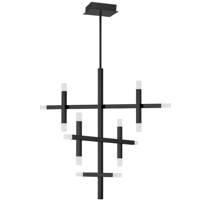 ACS-3656C-MB-FR- Acasia LED Chandelier in Matte Black by Dainolite