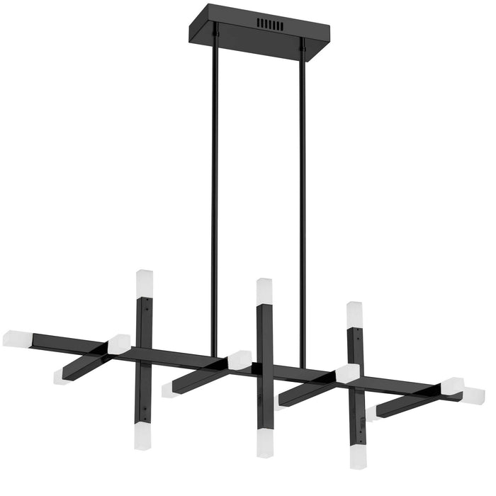 ACS-4064HC-MB-FR- Acasia LED Chandelier in Matte Black by Dainolite