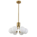 AMA-186P-AGB- Amanda 6-Light Pendant in Aged Brass by Dainolite