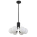 AMA-186P-MB- Amanda 6-Light Pendant in Matte Black by Dainolite