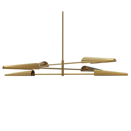 CSE-476C-AGB- Cassie 6-Light Chandelier in Aged Brass by Dainolite