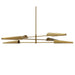 CSE-476C-AGB- Cassie 6-Light Chandelier in Aged Brass by Dainolite