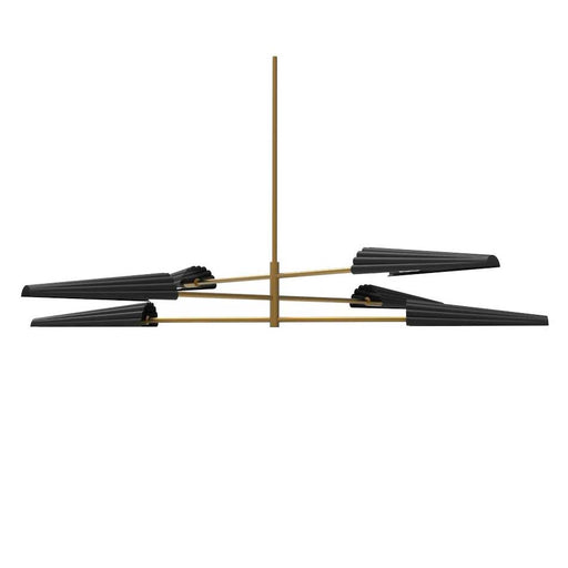 CSE-476C-AGB-MB- Cassie 6-Light Chandelier in Aged Brass by Dainolite