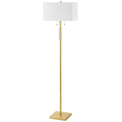 DM231F-AGB- Fernanda 2-Light Floor Lamp in Aged Brass by Dainolite