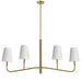 ELN-534HC-AGB-790- Eleanor 4-Light Chandelier in Aged Brass by Dainolite