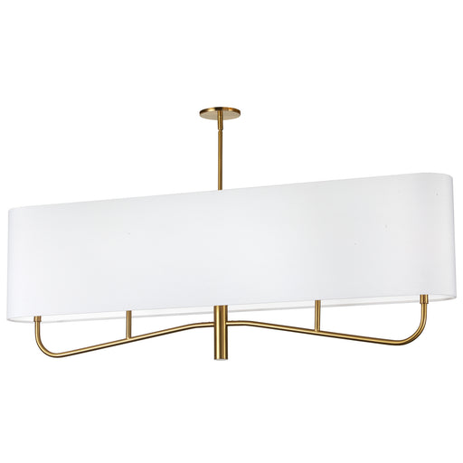 ELN-544HC-AGB-790- Eleanor 4-Light Chandelier in Aged Brass by Dainolite