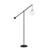 HOL-661F-MB- Holly 1-Light Floor Lamp in Matte Black by Dainolite