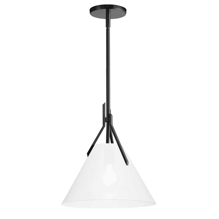 NIC-101P-MB- Nicole 1-Light Pendant in Matte Black by Dainolite