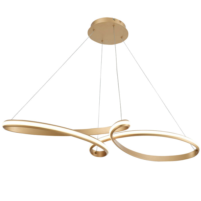 NOL-4350LEDHP-AGB- Nola LED Pendant in Aged Brass by Dainolite