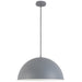 OFE-201P-GRY- Ofelia 1-Light Pendant in Grey by Dainolite