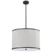 PRD-243P-MB- Prudy 4-Light Pendant in White by Dainolite