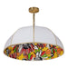 PSL-261P-AGB-GW- Parasol 1-Light Pendant in White by Dainolite