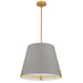 PST-184P-AGB-GRY- Preston 4-Light Pendant in Grey by Dainolite