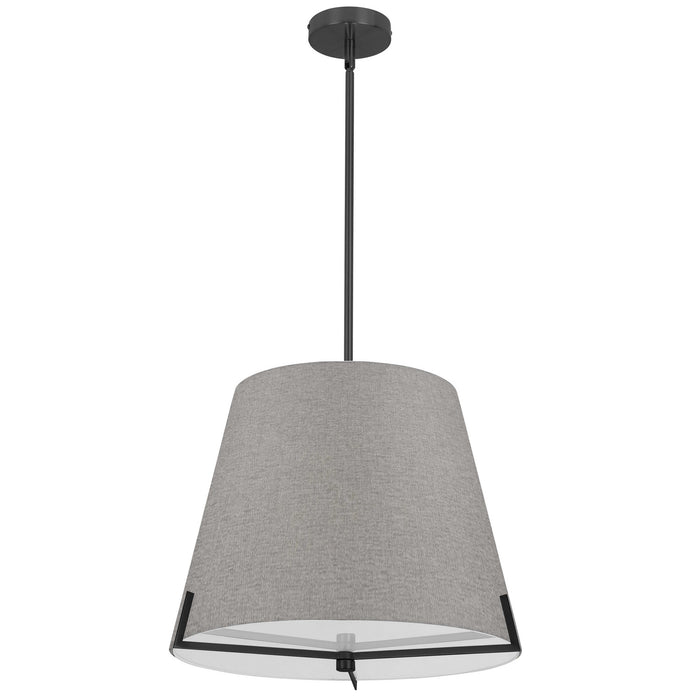 PST-184P-MB-GRY- Preston 4-Light Pendant in Grey by Dainolite