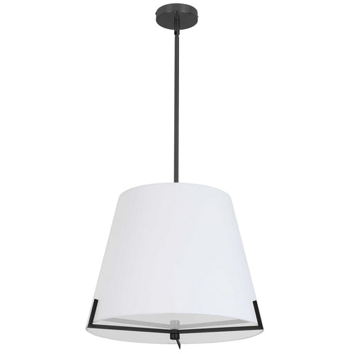 PST-184P-MB-WH- Preston 4-Light Pendant in White by Dainolite