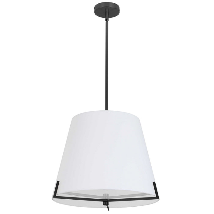 PST-184P-MB-WH- Preston 4-Light Pendant in White by Dainolite