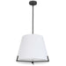 PST-184P-MB-WH- Preston 4-Light Pendant in White by Dainolite