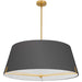 PST-324P-AGB-BK- Preston 4-Light Pendant in Black by Dainolite