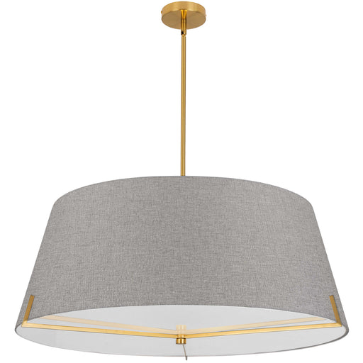 PST-324P-AGB-GRY- Preston 4-Light Pendant in Grey by Dainolite