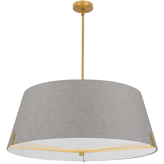 PST-324P-AGB-GRY- Preston 4-Light Pendant in Grey by Dainolite