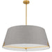 PST-324P-AGB-GRY- Preston 4-Light Pendant in Grey by Dainolite