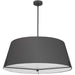 PST-324P-MB-BK- Preston 4-Light Pendant in Black by Dainolite