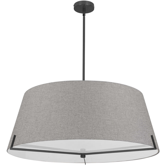 PST-324P-MB-GRY- Preston 4-Light Pendant in Grey by Dainolite