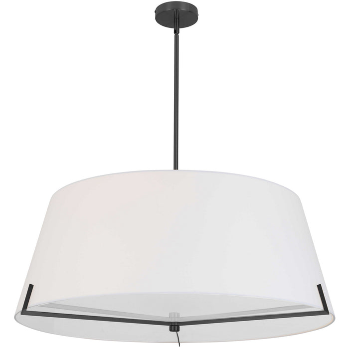 PST-324P-MB-WH- Preston 4-Light Pendant in White by Dainolite