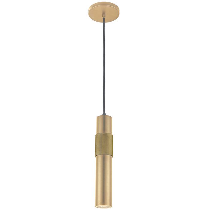 PSW-121P-AGB- Passwell 1-Light Pendant in Aged Brass by Dainolite