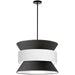 Questa Four Light Pendant in Black