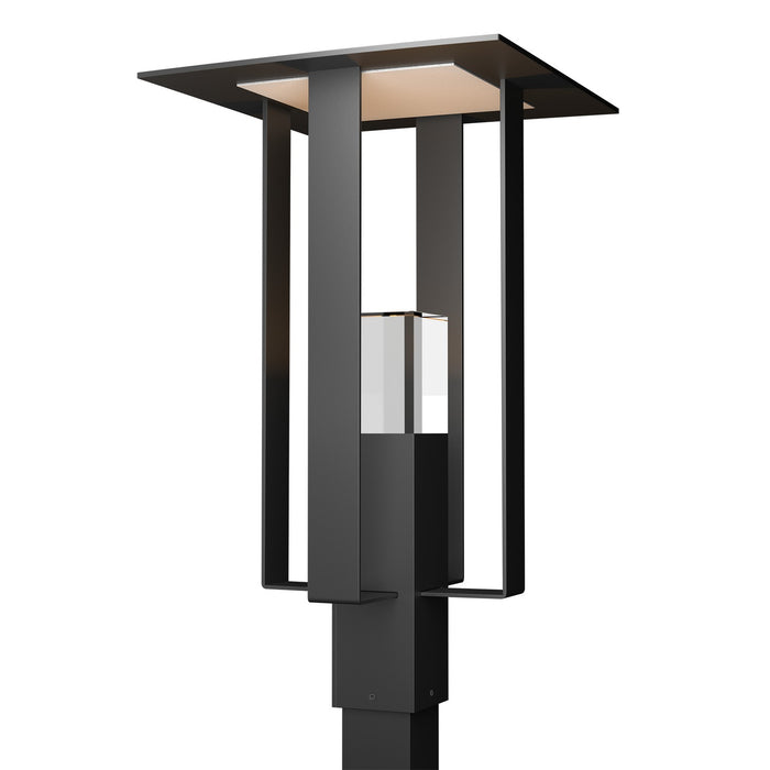 Shadow Box Outdoor Post Light in Coastal Black with Coastal Silver Accent - 344830-SKT-80-72-ZM0687 by Hubbardton Forge