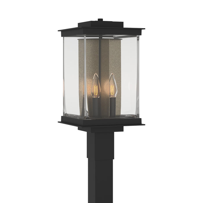 Kingston Outdoor Post Light in Coastal Black with Translucent Soft Gold Accent - 344840-SKT-80-83-ZM0703 by Hubbardton Forge