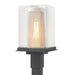 Polaris Outdoor Post Light in Coastal Black with Coastal Silver Accent - 344850-SKT-80-72-ZM0084 by Hubbardton Forge