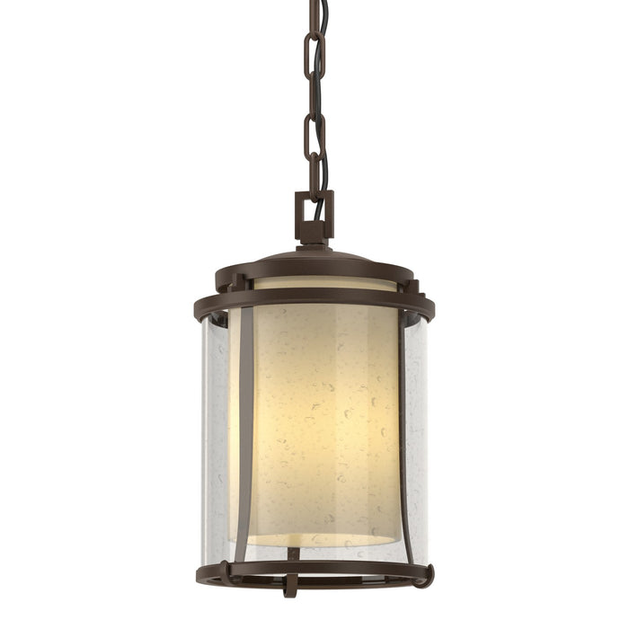 Meridian Outdoor Ceiling Fixture in Coastal Bronze - 365610-SKT-75-ZS0297 by Hubbardton Forge