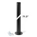 Round Outdoor Post in Coastal Black - 390271-80 by Hubbardton Forge