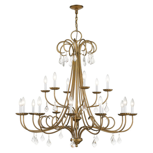 40870-48- Daphne 18-Light Chandelier in Antique Gold Leaf by Livex Lighting