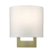 42400-01- ADA Wall Sconces 1-Light Wall Sconce in Antique Brass by Livex Lighting