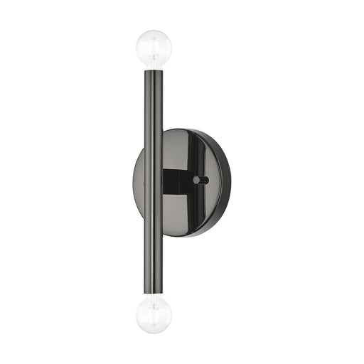 51172-46- Copenhagen 2-Light Wall Sconce in Black Chrome by Livex Lighting