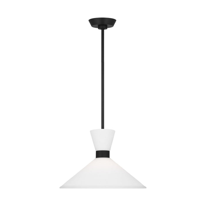 Belcarra One Light Pendant in Midnight Black