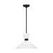 Belcarra One Light Pendant in Midnight Black