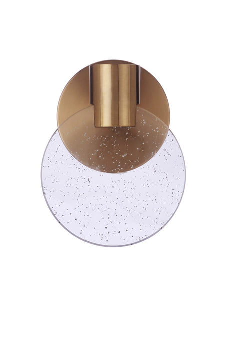 15106SB-LED- Glisten LED Wall Sconce in Satin Brass by Craftmade