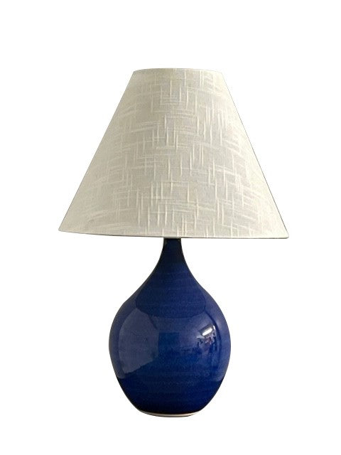 GS200-IMB- Scatchard 1-Light Table Lamp in Imperial Blue by House of Troy