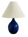 GS300-IMB- Scatchard 1-Light Table Lamp in Imperial Blue by House of Troy