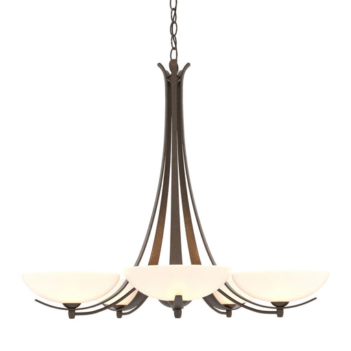 Aegis 5 Arm Chandelier in Bronze - 101261-SKT-05-GG0123 by Hubbardton Forge