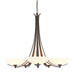 Aegis 5 Arm Chandelier in Bronze - 101261-SKT-05-GG0123 by Hubbardton Forge