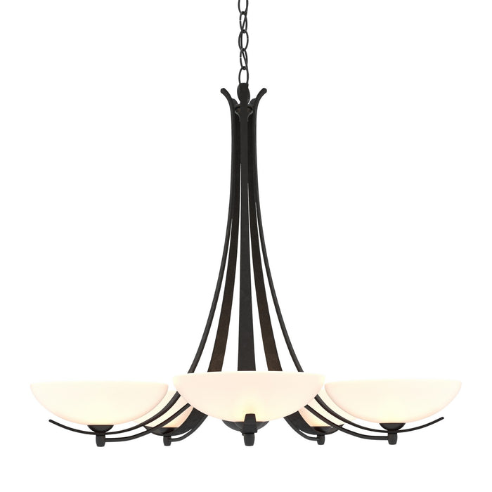 Aegis 5 Arm Chandelier in Black - 101261-SKT-10-GG0123 by Hubbardton Forge