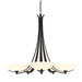 Aegis 5 Arm Chandelier in Black - 101261-SKT-10-GG0123 by Hubbardton Forge