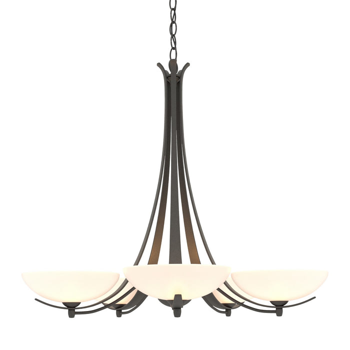 Aegis 5 Arm Chandelier in Natural Iron - 101261-SKT-20-GG0123 by Hubbardton Forge